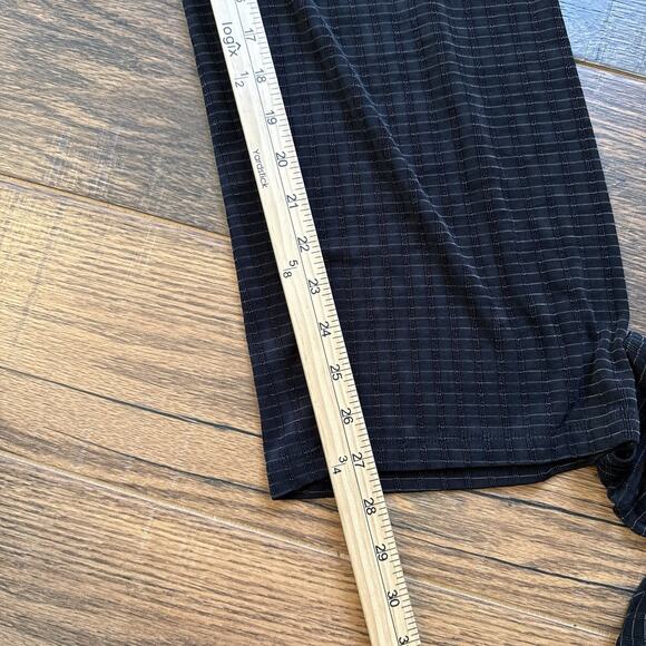 Vintage Chico’s Private Edition Black Textured Lounge Set Size 1 USA Button Top - Picture 9 of 10